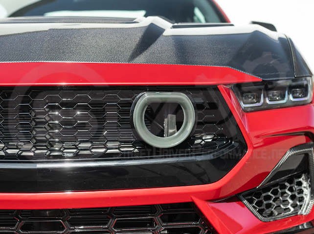 2024-UP FORD MUSTANG ECOBOOST & GT | GTV STYLE FRONT UPPER GRILLE LED AIR INTAKES